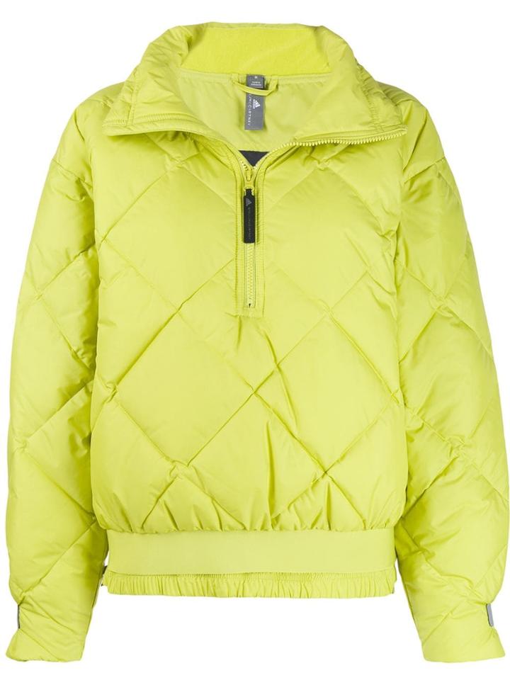 Adidas By Stella Mcmartney Diamond Quilted Jacket - Green