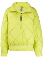 Adidas By Stella Mcmartney Diamond Quilted Jacket - Green