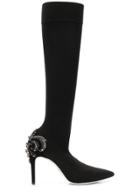 René Caovilla Embellished Heel Knee-high Boots - Black
