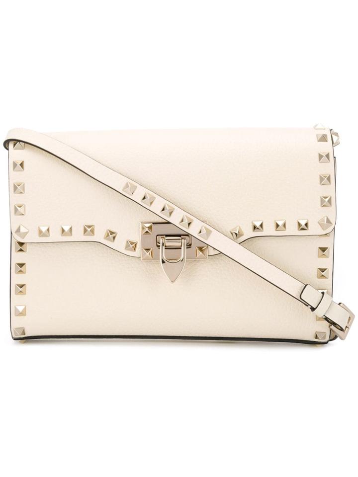 Valentino Valentino Garavani Small Rockstud Shoulder Bag - White