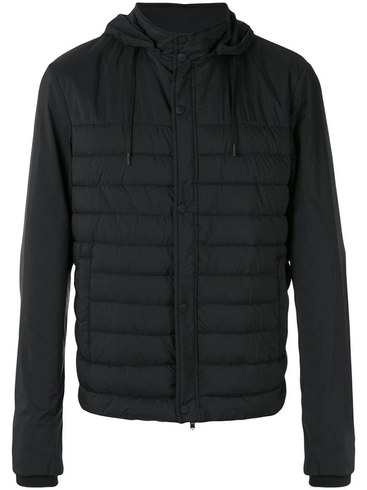 Herno - Padded Hooded Jacket - Men - Polyamide/polyester/polyurethane - 48, Black, Polyamide/polyester/polyurethane