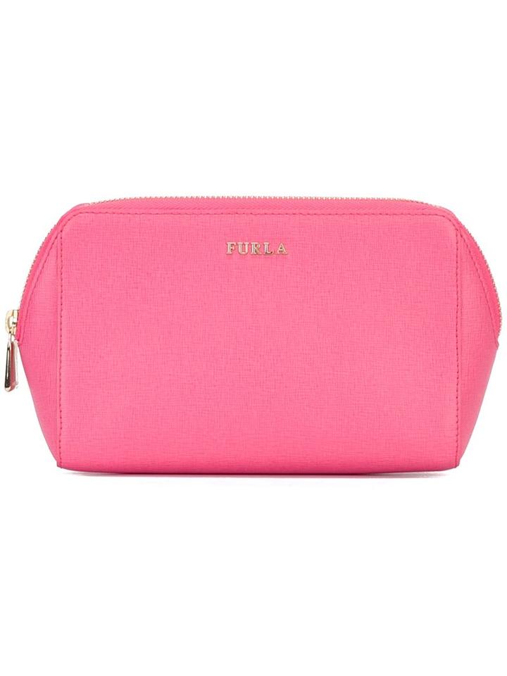 Furla Make-up Bag, Women's, Pink/purple, Leather