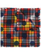 Burberry Polka-dot Checked Scarf - Multicolour