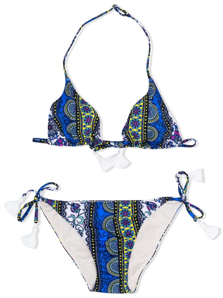 Mc2 Saint Barth Kids Teen Printed Bikini - Blue