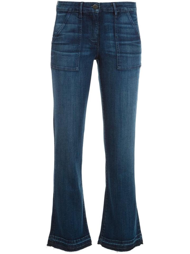 3x1 Cropped Jeans, Women's, Size: 26, Blue, Cotton/spandex/elastane/polyester