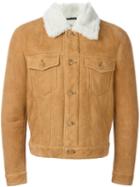 Marc Jacobs Shearling Aviator Jacket, Men's, Size: 52, Nude/neutrals, Lamb Skin/lamb Fur