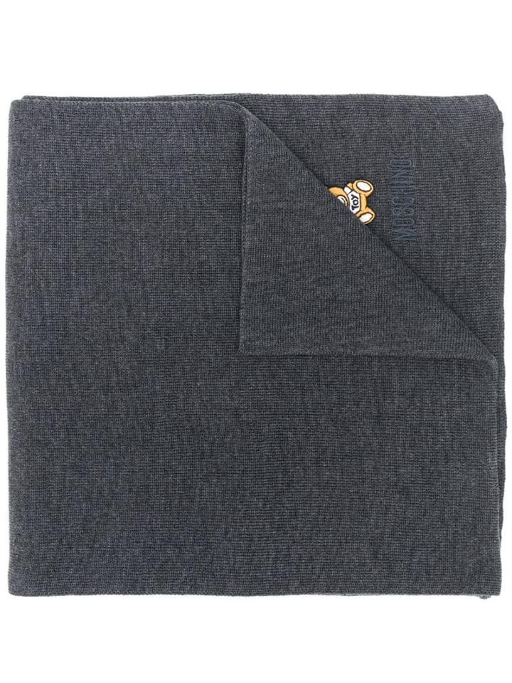 Moschino Toy Bear Winter Scarf - Grey