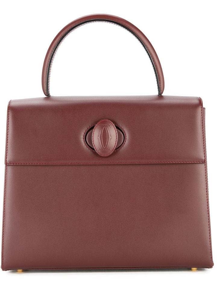 Cartier Vintage Cartier Must De Cartier Hand Bag - Red