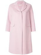's Max Mara Flap Pocket Coat - Pink & Purple