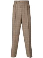Lc23 Houndstooth Tapered Trousers - Nude & Neutrals