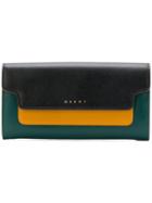 Marni Rectangular Flapped Purse - Black