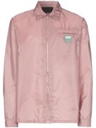 Prada Logo Patch Windbreaker Jacket - Pink