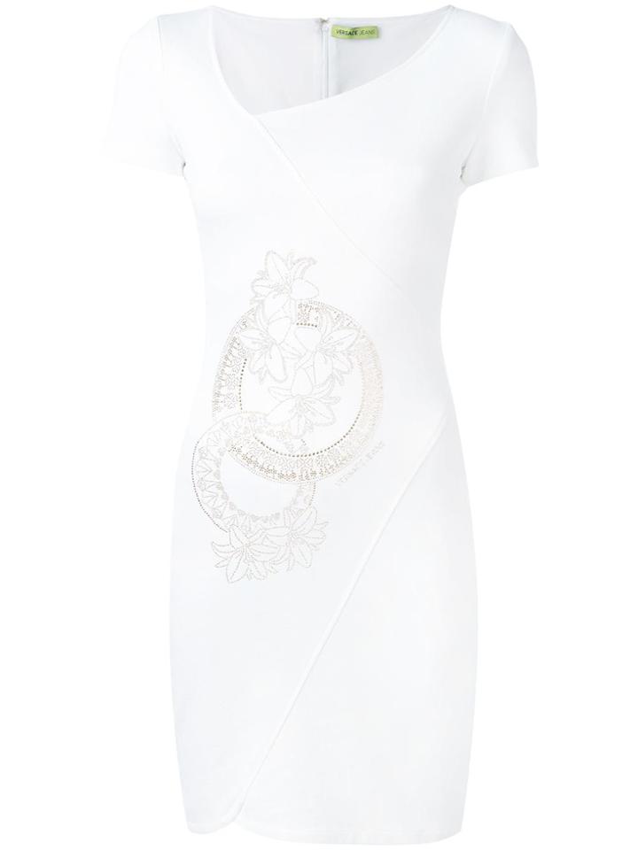 Versace Jeans Wrap T-shirt Dress - White
