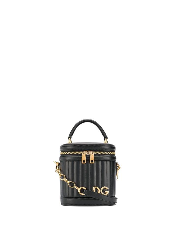 Dolce & Gabbana Quilted Bucket Bag - Black