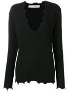 Iro Unfinished Edges Sweater - Black
