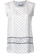 3.1 Phillip Lim Printed Satin Tank Top - White