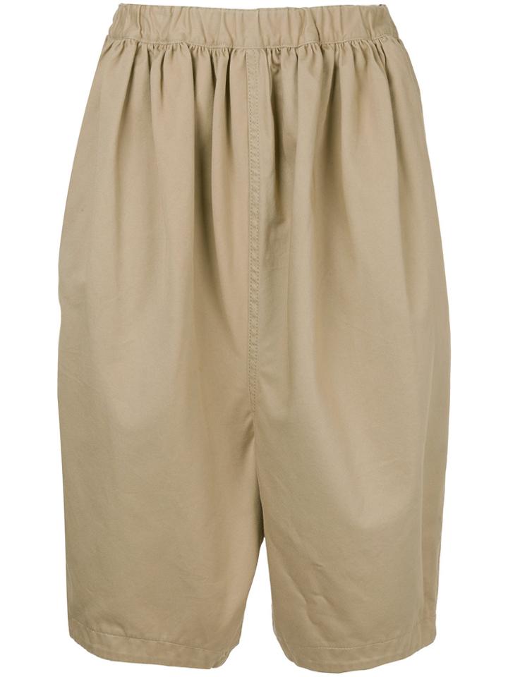 Comme Des Garçons Vintage Balloon Bermuda Shorts - Nude & Neutrals