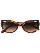 Martha Medeiros Cat Eye Sunglasses - Brown