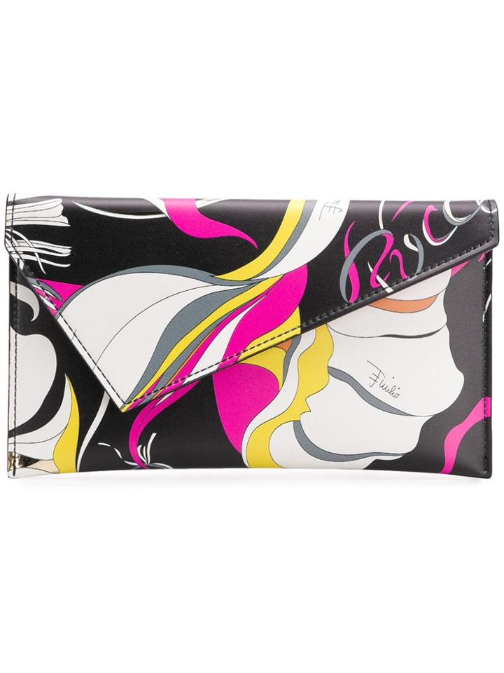 Emilio Pucci Printed Wallet - Black