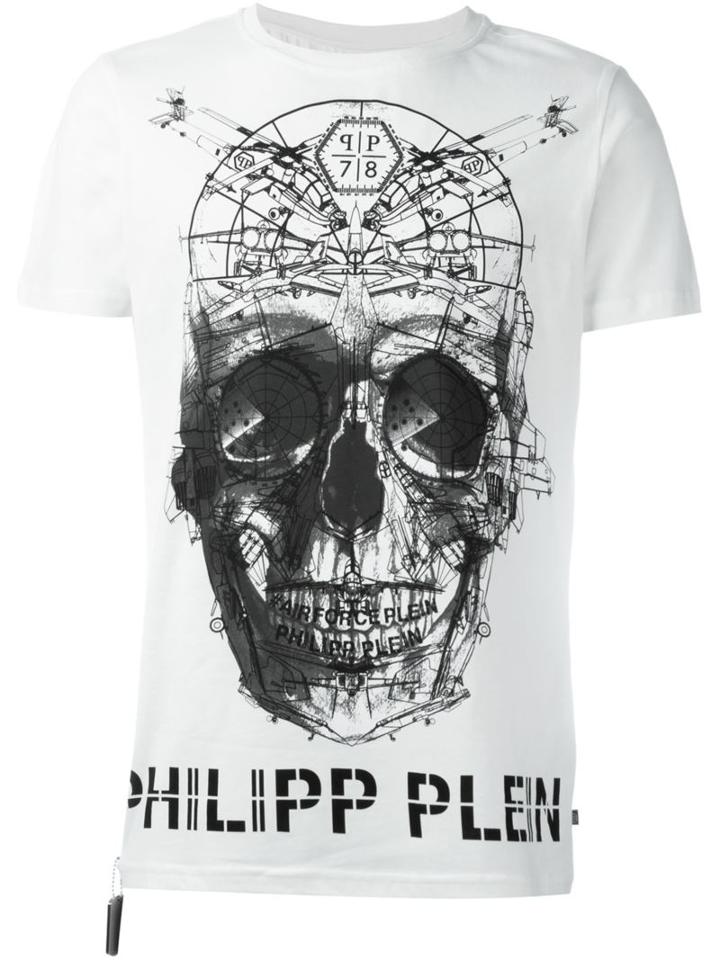 Philipp Plein 'anger' T-shirt, Men's, Size: Large, White, Cotton