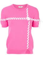 Fendi Laced Knitted Top - Pink & Purple