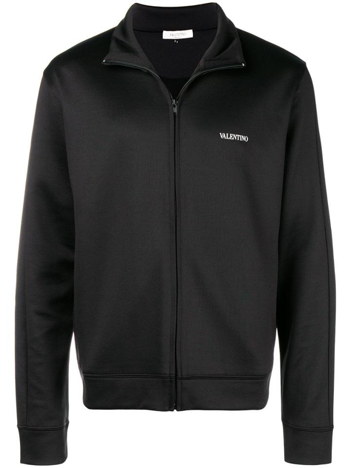 Valentino Zip Front Sports Jacket - Black