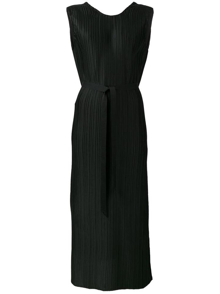 Christian Wijnants - Sleeveless Pleated Dress - Women - Polyester - 34, Black, Polyester