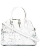Maison Margiela 'pecked 5ac' Tote, Women's, Grey, Polyurethane/polyester/cotton/leather