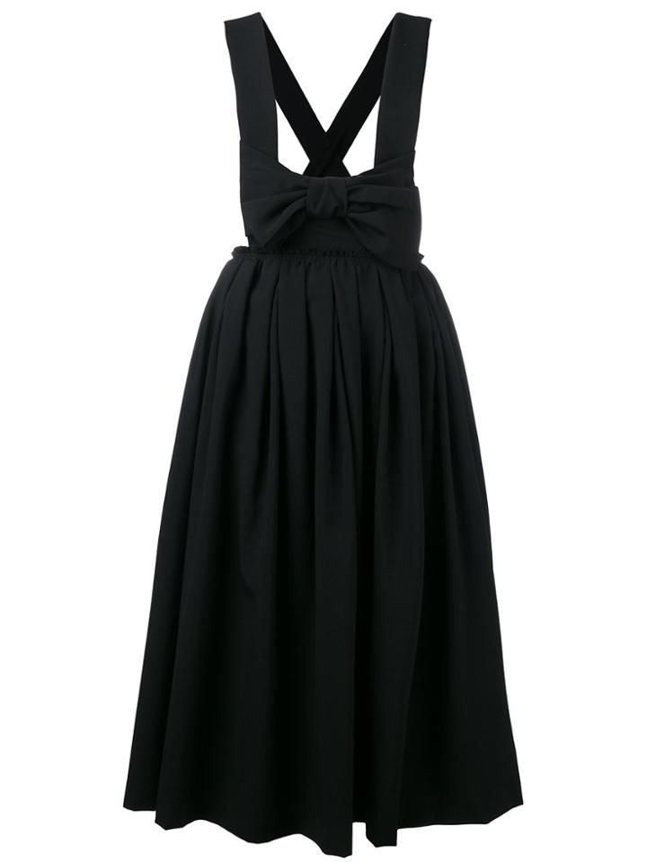 Comme Des Garçons Comme Des Garçons Bow Tropical Dress - Black