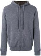 Liska - Fur Lined Hoodie - Unisex - Cashmere/weasel - L, Grey, Cashmere/weasel