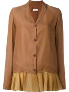 Gigli Vintage Peplum Hem Jacket, Women's, Size: 40, Yellow/orange