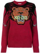 Kenzo Tiger Intarsia Sweater - Red
