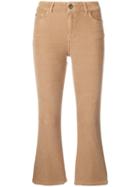 Twin-set Cropped Flared Trousers - Neutrals