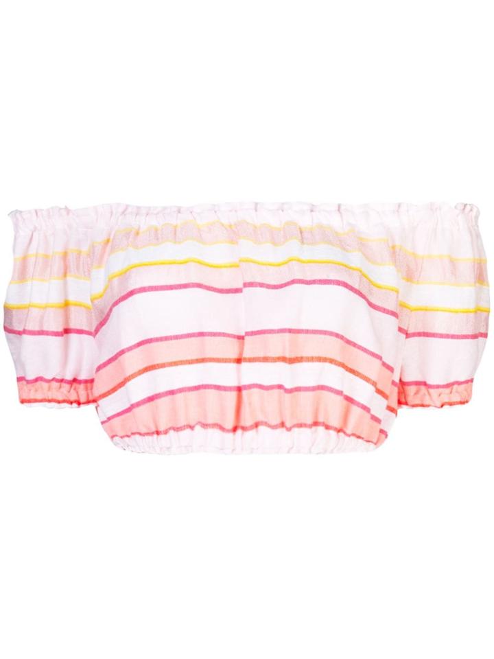 Lemlem Eskedar Puff Cropped Top - Pink