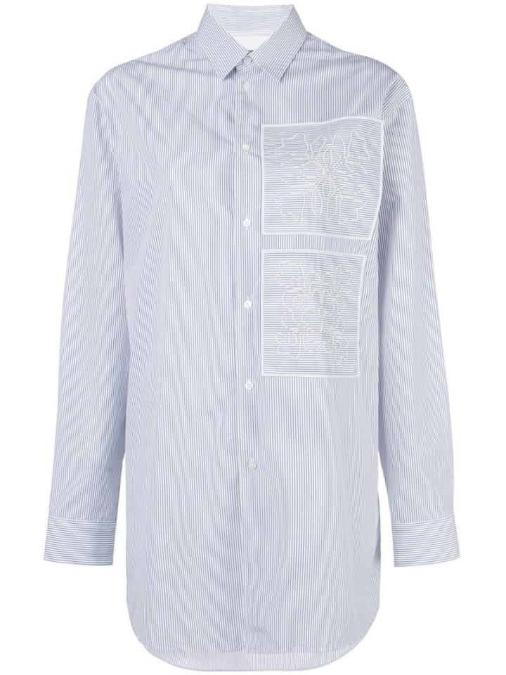Jil Sander Embroidered Lucia Shirt - Blue