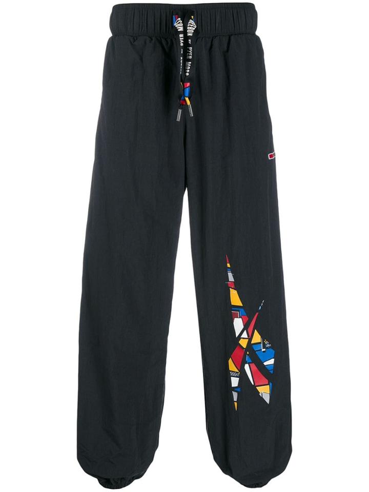 Reebok Contrast Logo Track Pants - Black