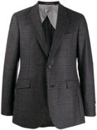 Hackett Check Single Breasted Blazer - Blue