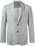 Tonello Pocket Blazer, Men's, Size: 48, Grey, Linen/flax/virgin Wool/cupro