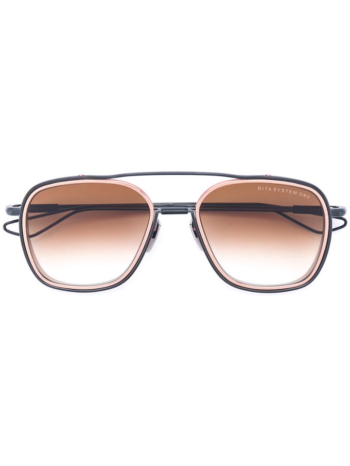 Dita Eyewear Oversized Sunglasses - Metallic