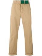 Sacai - Cuffed Trousers - Men - Cotton/cupro - 2, Brown, Cotton/cupro
