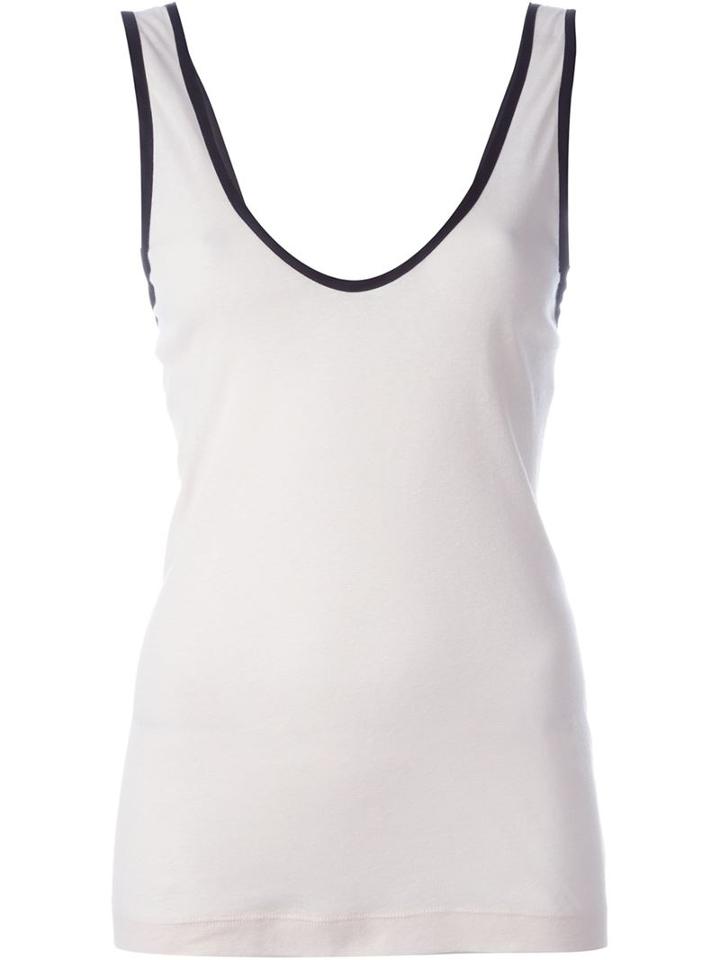 Forte Forte Contrast Trim Tank Top, Women's, Size: 0, Pink/purple, Cotton/linen/flax