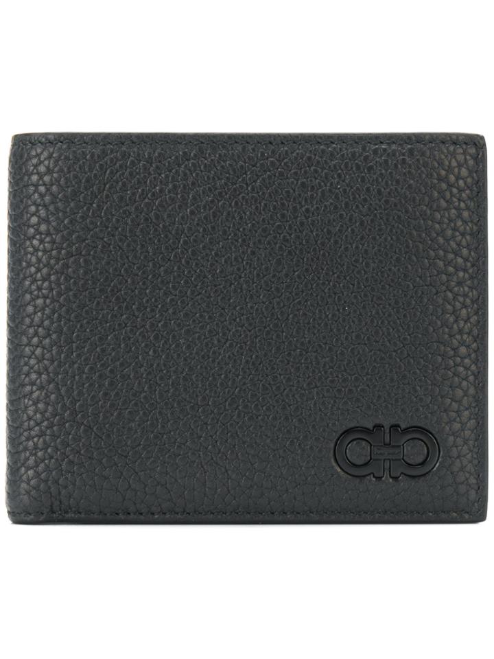 Salvatore Ferragamo Double Gancini Wallet - Black