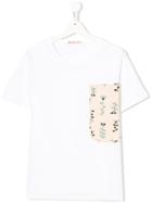 Marni Kids Teen Patch Detail T-shirt - White