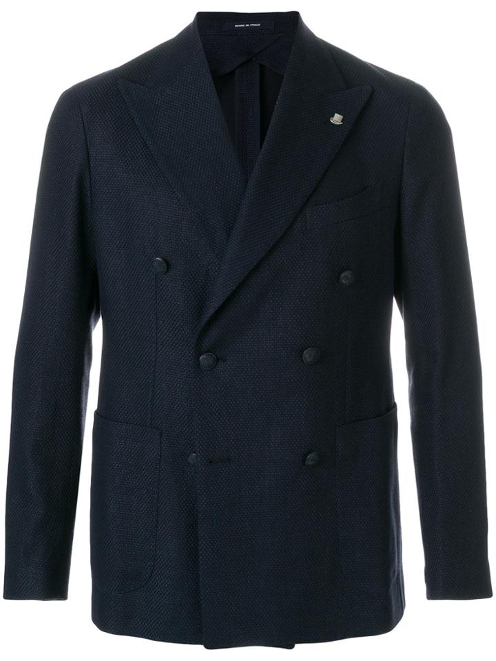 Tagliatore Classic Fitted Blazer - Blue