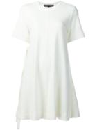 Proenza Schouler Short Sleeve Dress, Women's, Size: 4, White, Cotton/nylon/viscose/wool