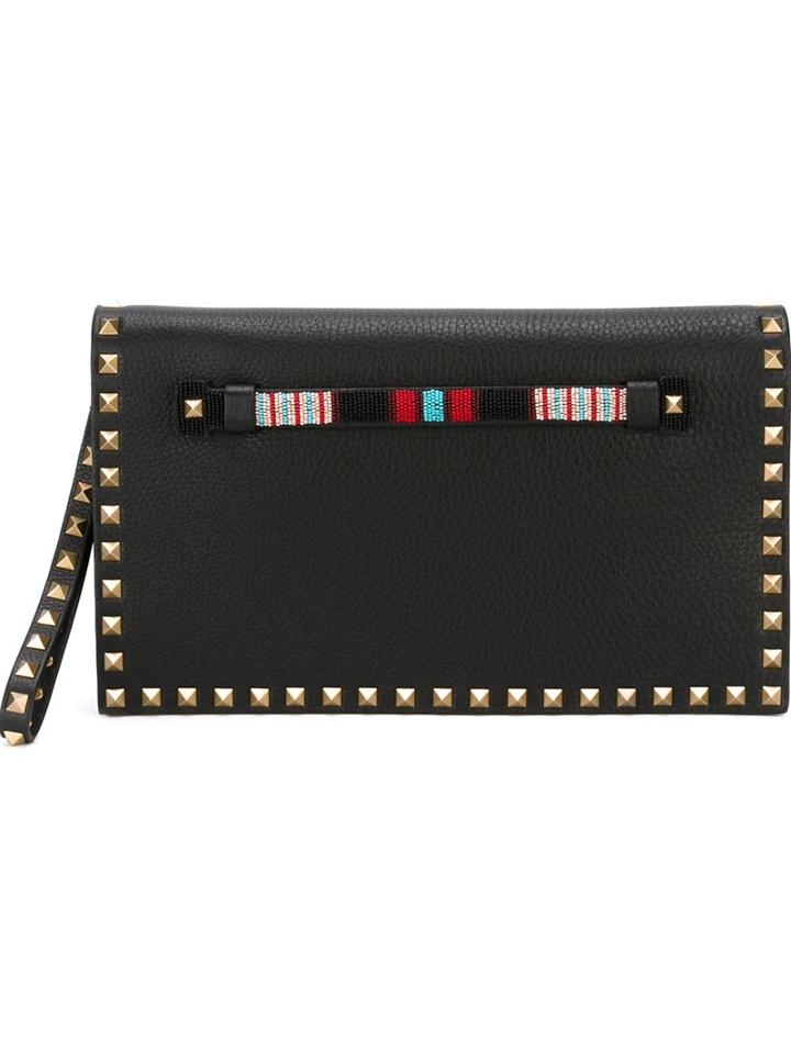 Valentino 'rockstud' Beaded Clutch