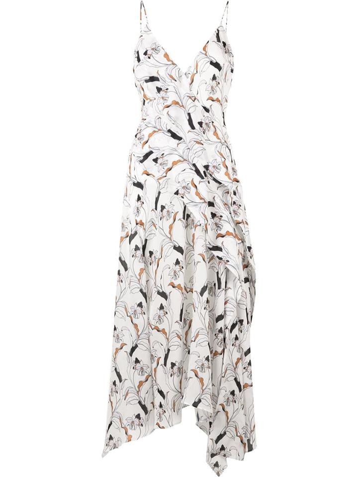 Acler Aston Floral Slip Dress - White