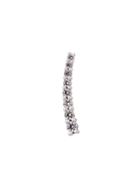 Alinka Dasha White Diamond Right Side Small Slider Earring, Women's, Metallic, Diamond/18kt White Gold