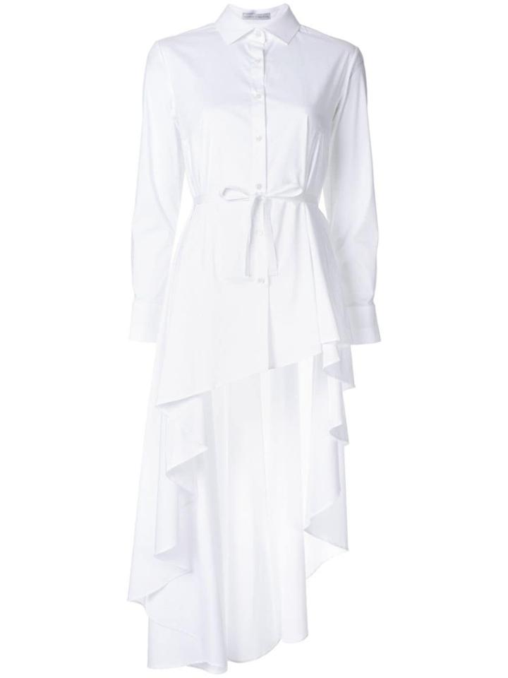 Palmer / Harding Super Asymmetric Hem Shirt - White