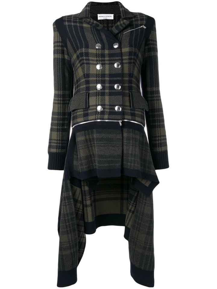 Sonia Rykiel Asymmetric Coat - Blue